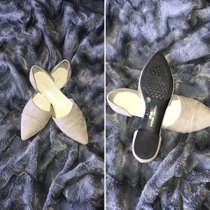 Flat d'Orsay style shoes